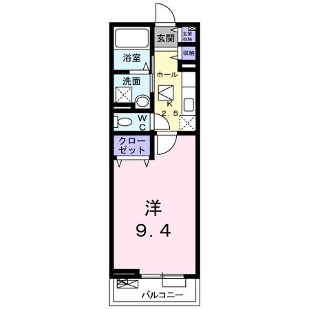 セレノ城南Ａの物件間取画像